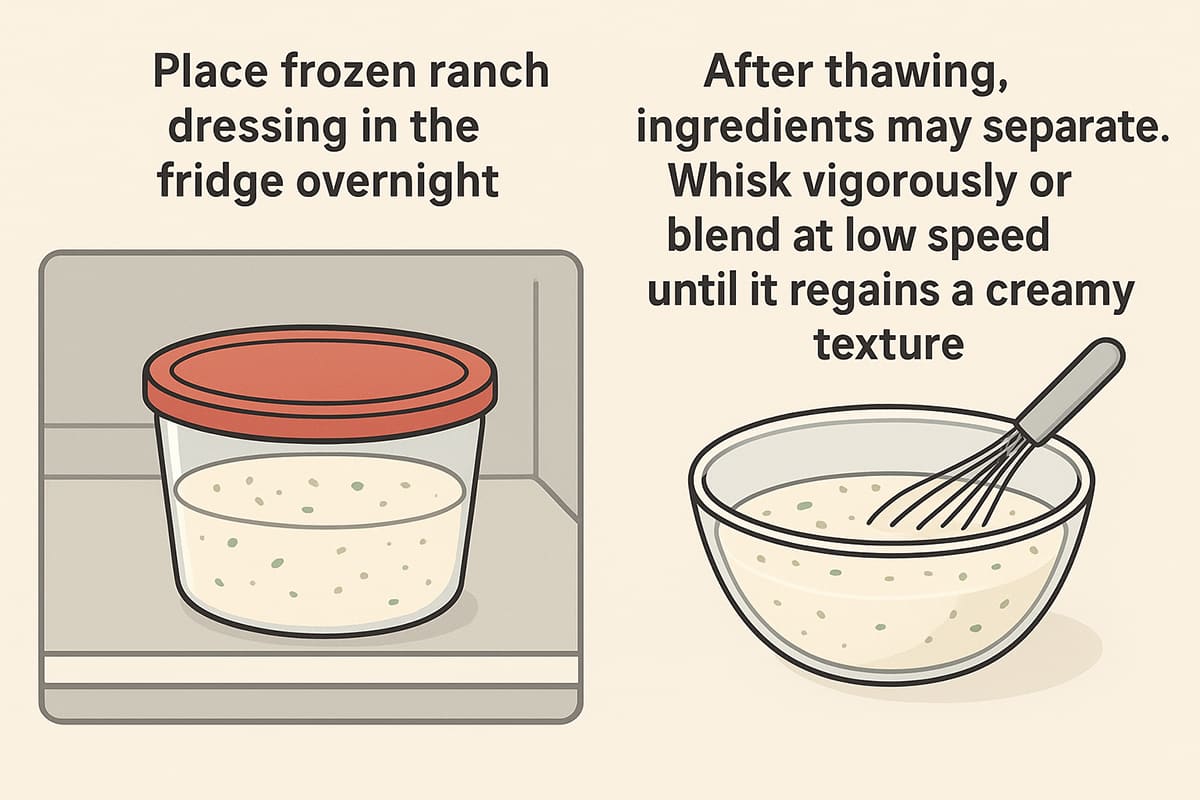 How to Thaw Frozen Ranch Dressing